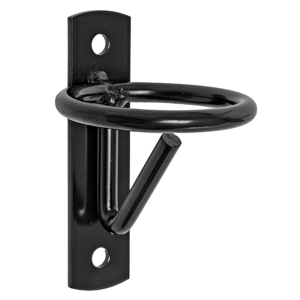 Wall Mount Black Enamel Coated Steel Bucket Hanger